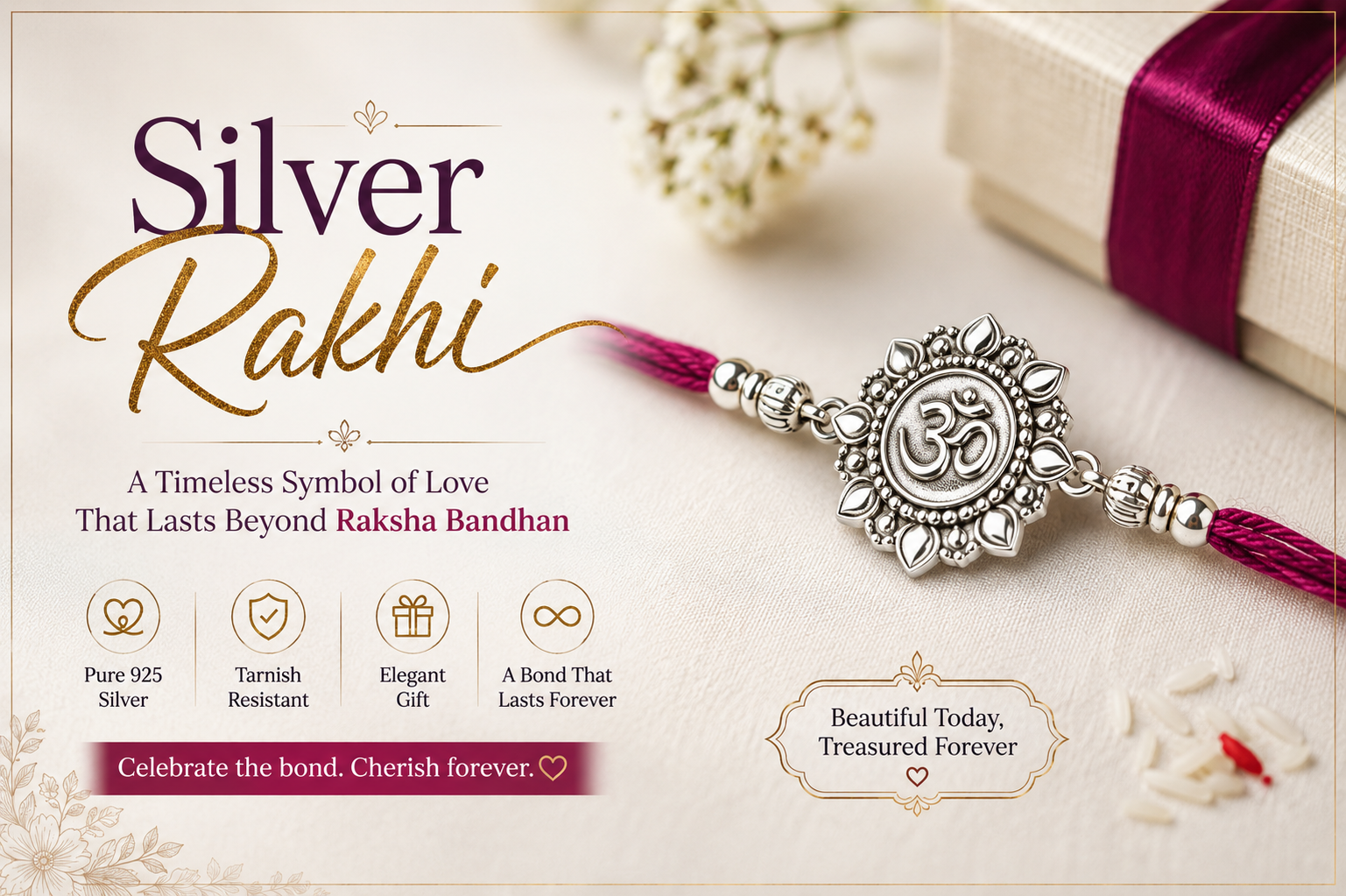 Silver Rakhi: A Timeless Symbol of Love That Lasts Beyond Raksha Bandhan
