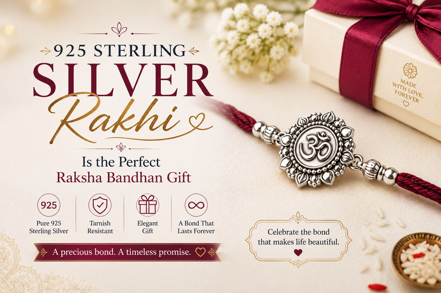 Why 925 Sterling Silver Rakhi Is the Perfect Raksha Bandhan Gift