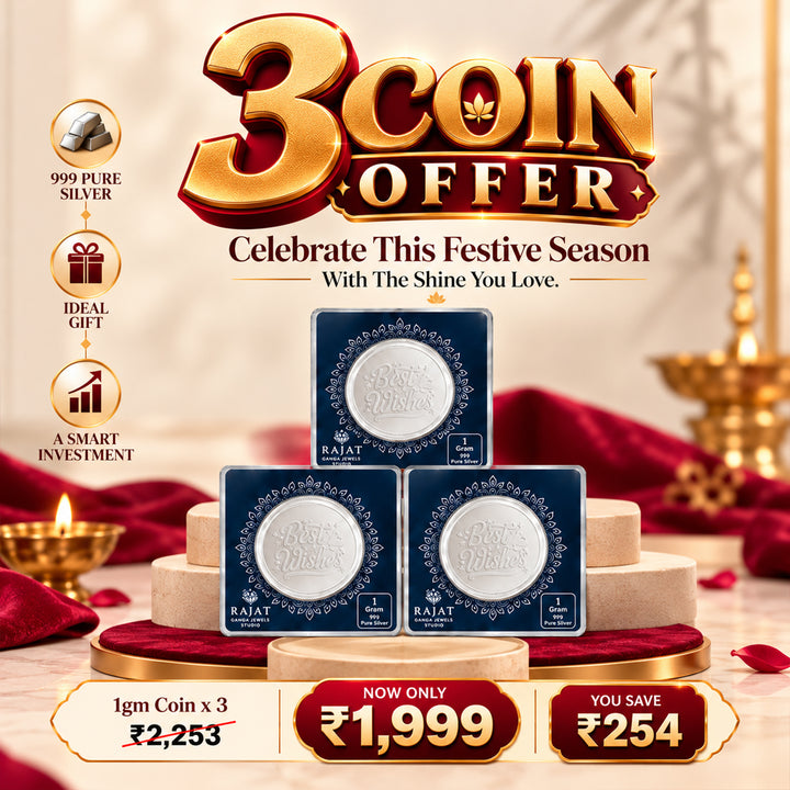 999 Pure Silver Coin Combo Pack (3 x 1 Gram) – Best Wishes Collection