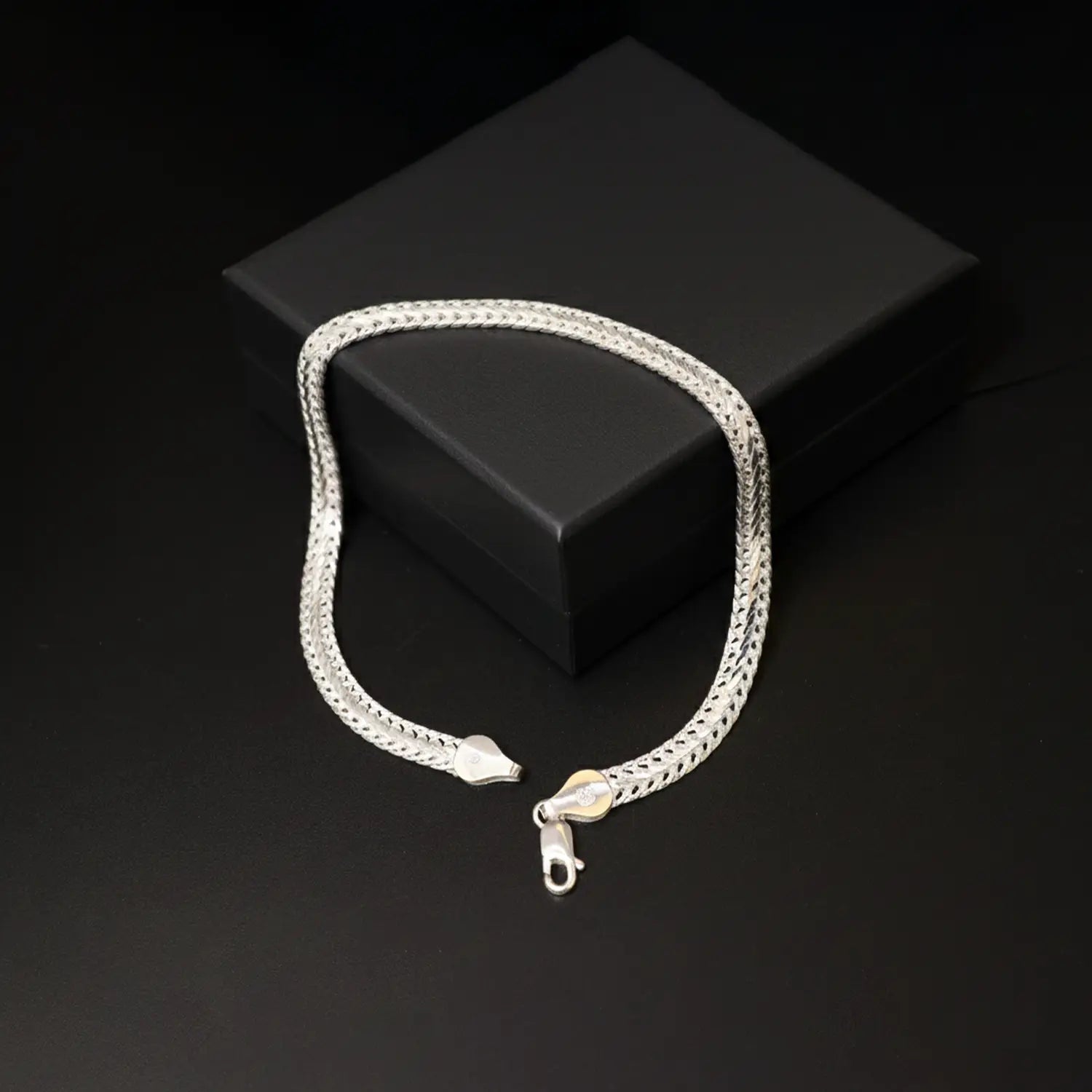 Royal Weave Silver Bracelet - Made With Pure 925 Silver