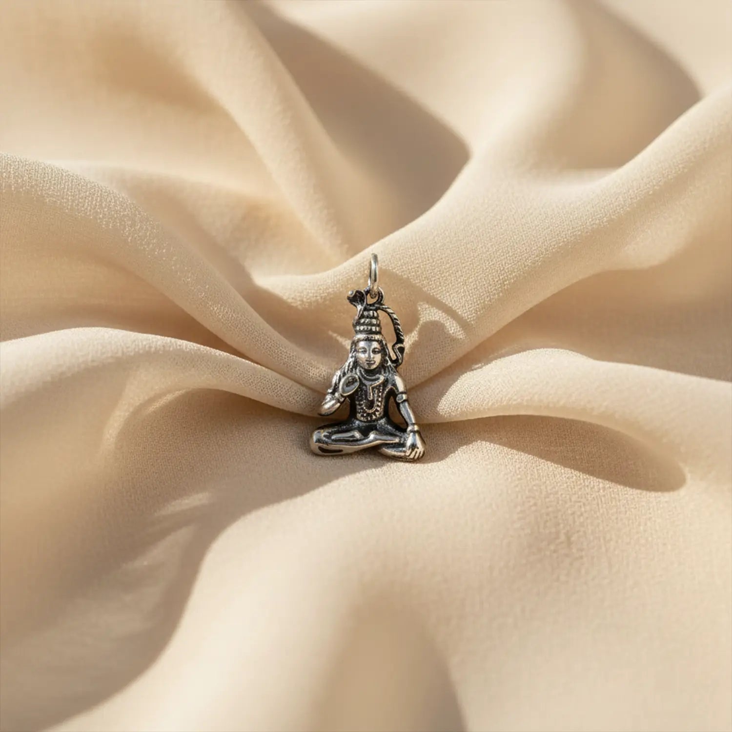 Pure Silver Lord Shiva Pendant- Made With Pure 925 Silver
