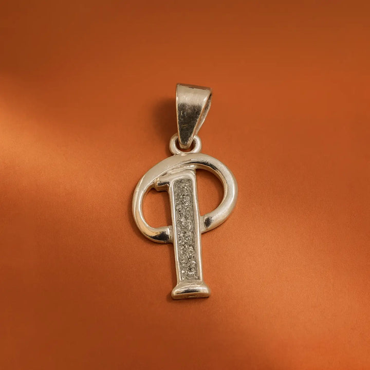 Silver Initial “P” Pendant- Made With Pure 925 Silver