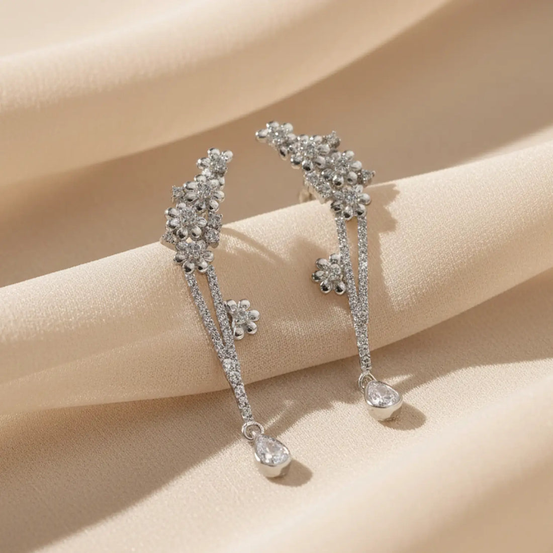 Classic Oxidized Ball Drop Pure Silver Earrings - Made With Pure 925 Silver