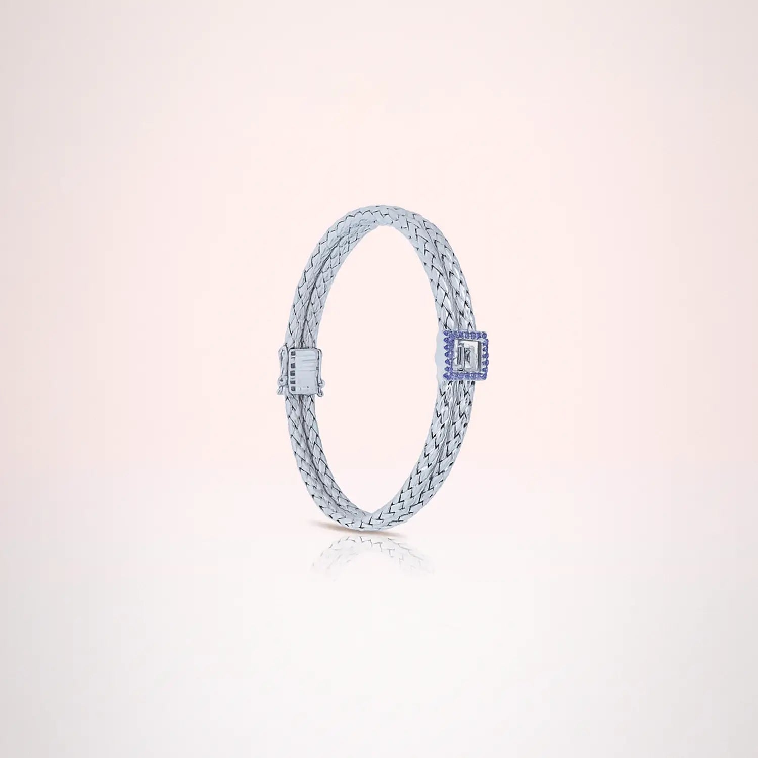 Silver Sleek Woven Pure Silver Bracelet - Made With Pure 925 Silver