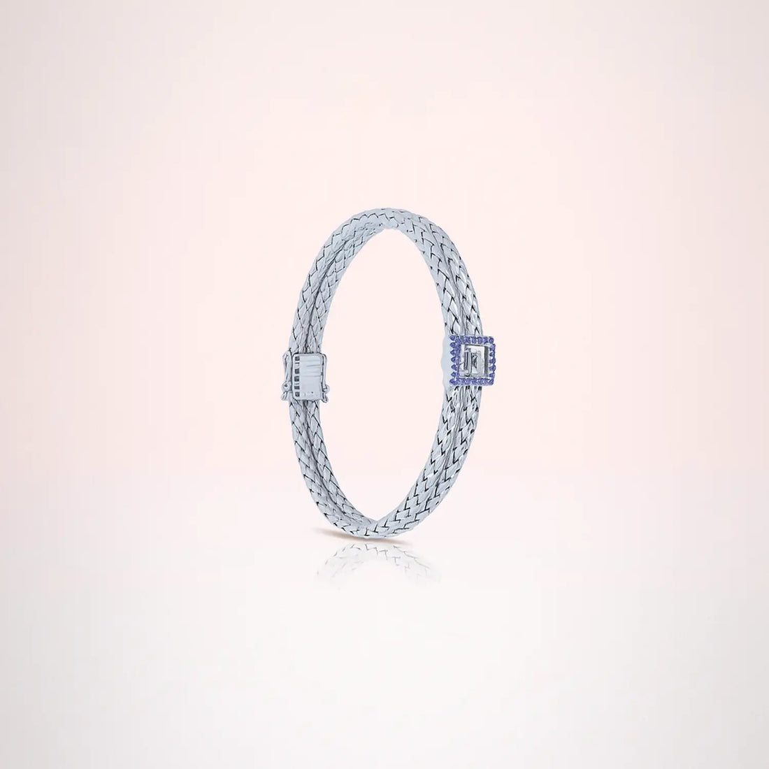 Silver Sleek Woven Pure Silver Bracelet - Made With Pure 925 Silver