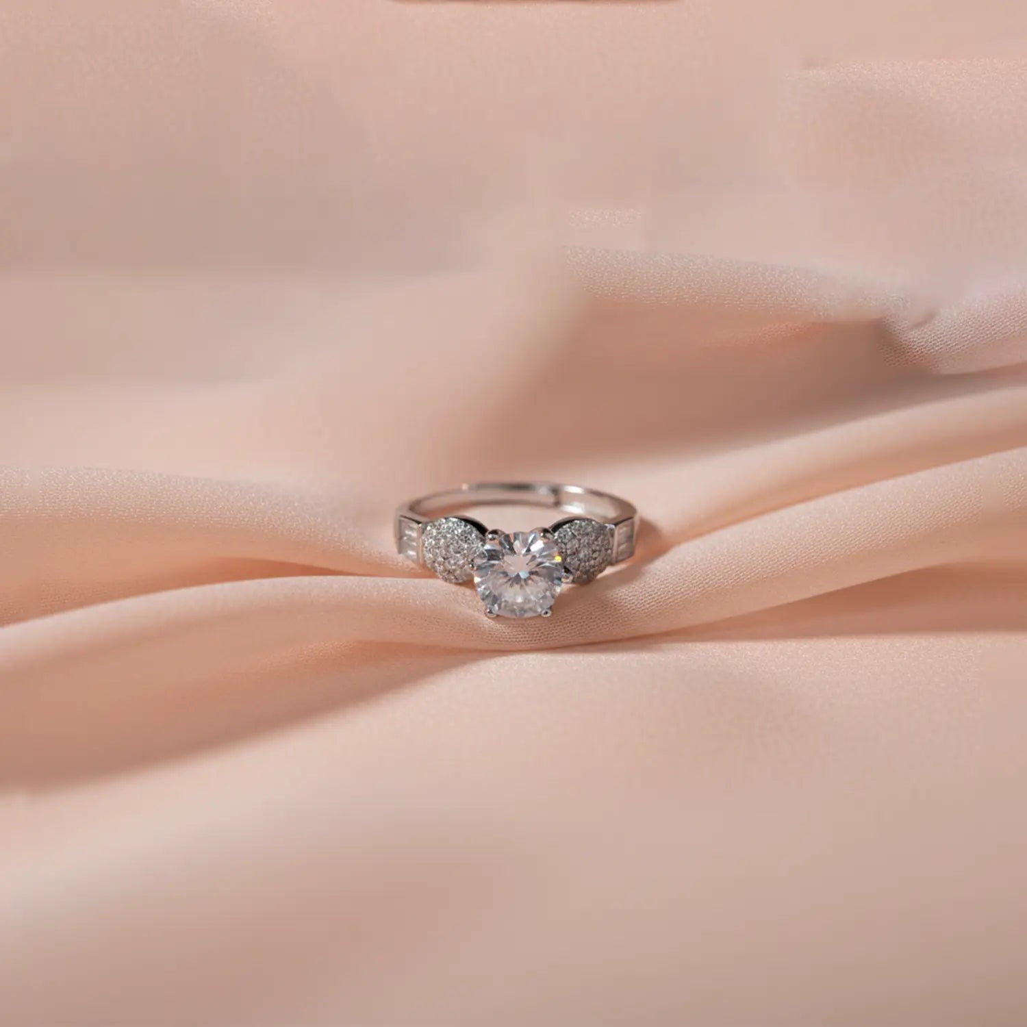 Luna Grace Silver Diamond-Style Ring - Made With Pure 925 Silver