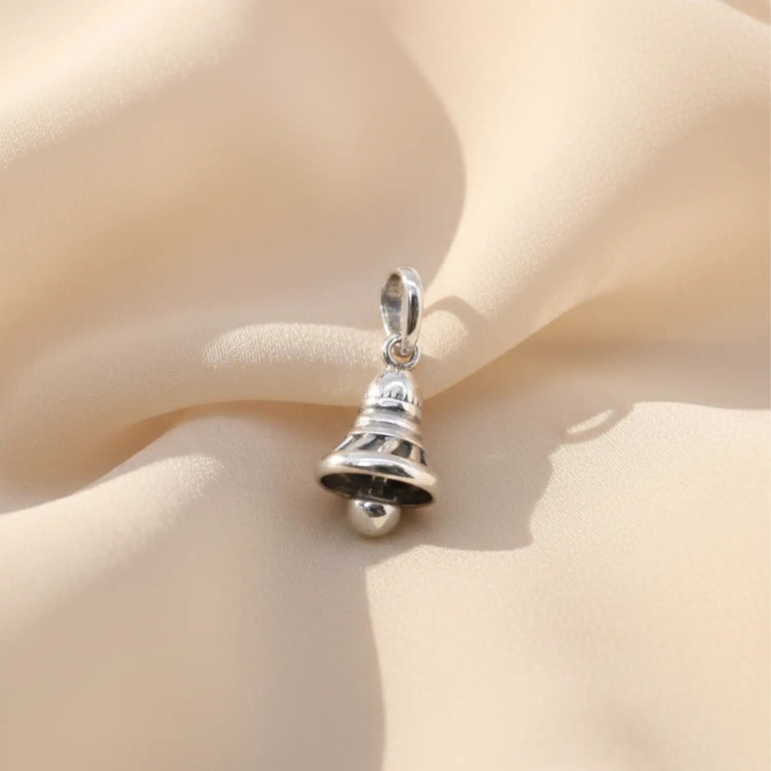 Elegant Sterling Silver Bell Pendant - Made With 925 Pure Silver