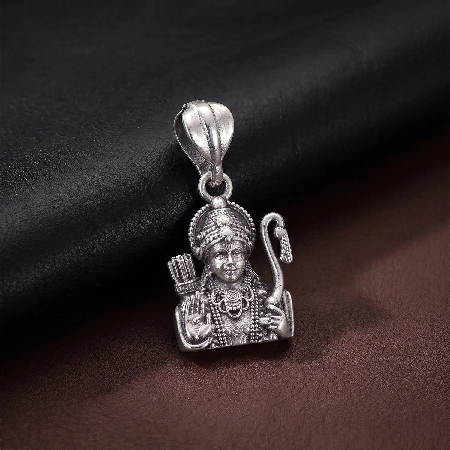 Divine Lord Ram Silver Pendant - Made With Pure 925 Silver