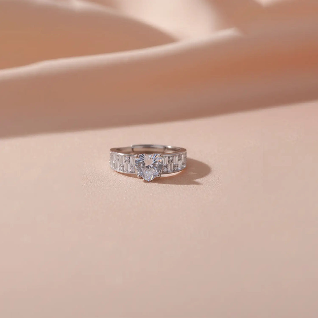 Aurora Elegance Silver Solitaire Ring - Made With Pure 925 Silver