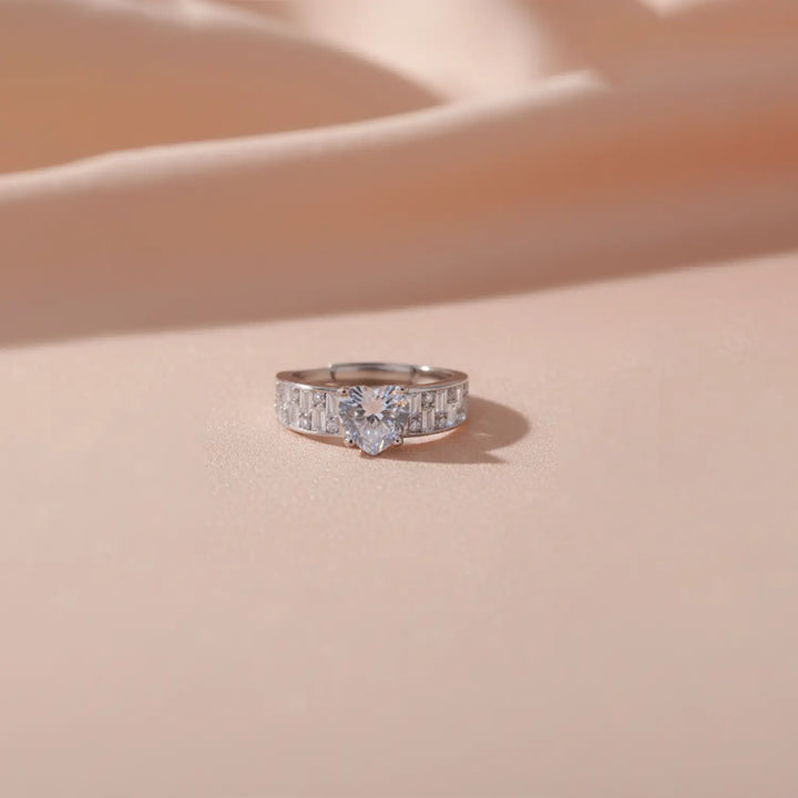 Aurora Elegance Silver Solitaire Ring - Made With Pure 925 Silver