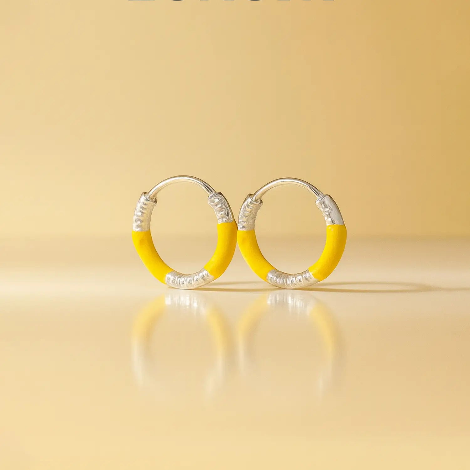 Lime Twist Silver Hoop Earrings - Made With Pure 925 Silver