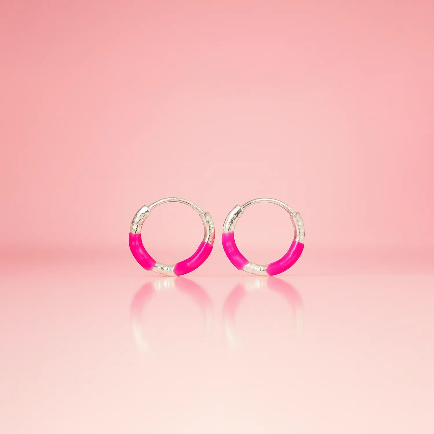 Lime Twist Silver Hoop Earrings - Made With Pure 925 Silver