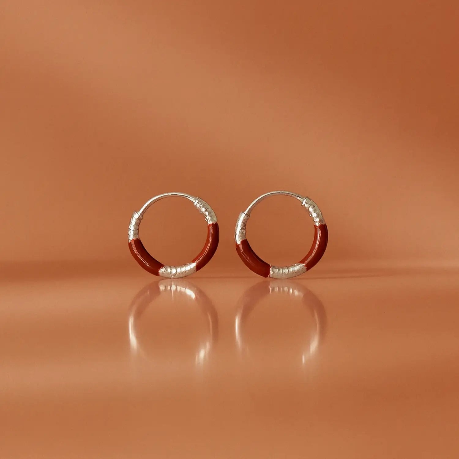 Lime Twist Silver Hoop Earrings - Made With Pure 925 Silver