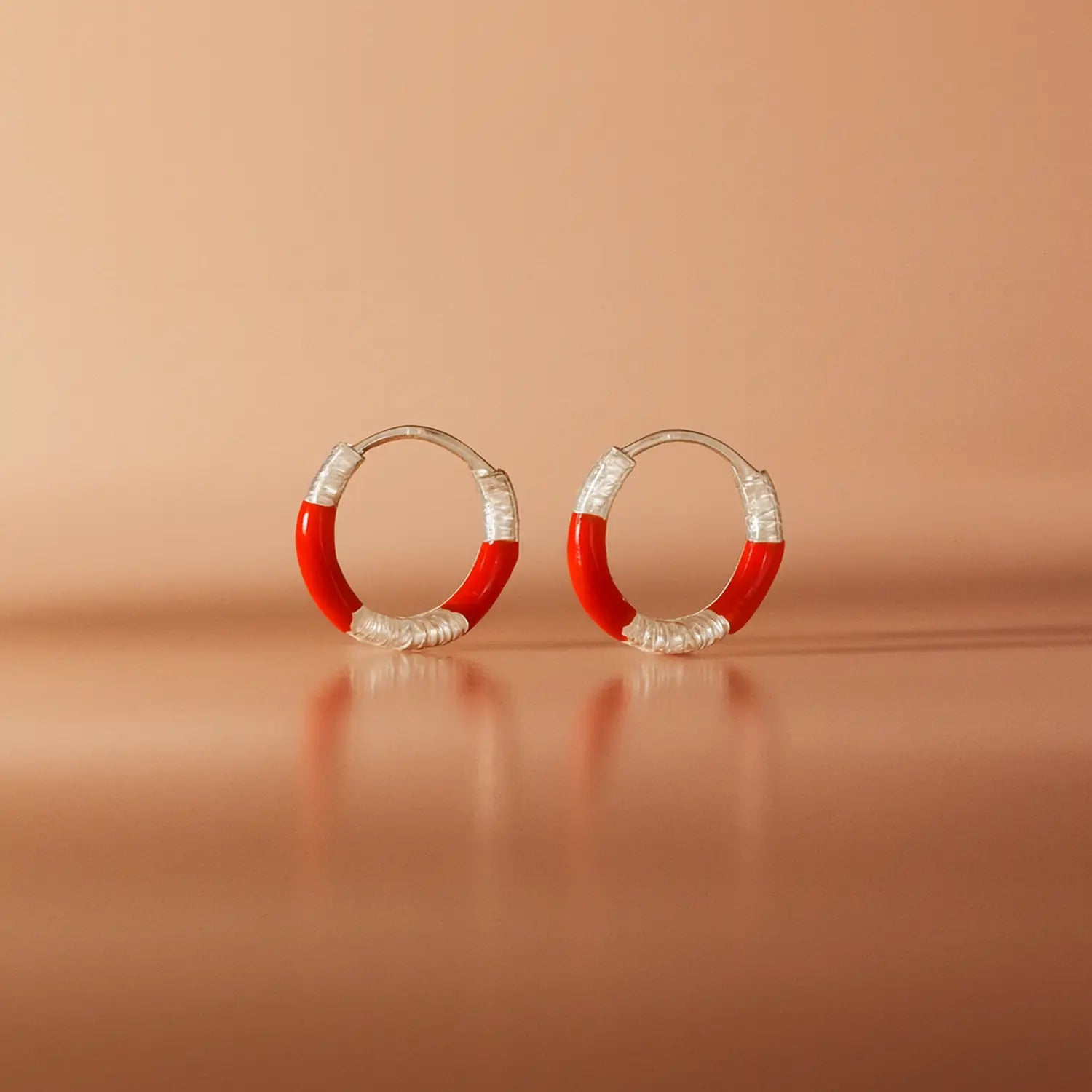Lime Twist Silver Hoop Earrings - Made With Pure 925 Silver