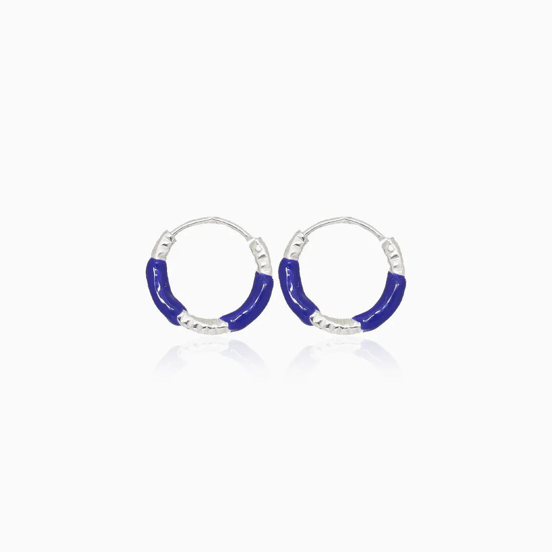 Lime Twist Silver Hoop Earrings - Made With Pure 925 Silver