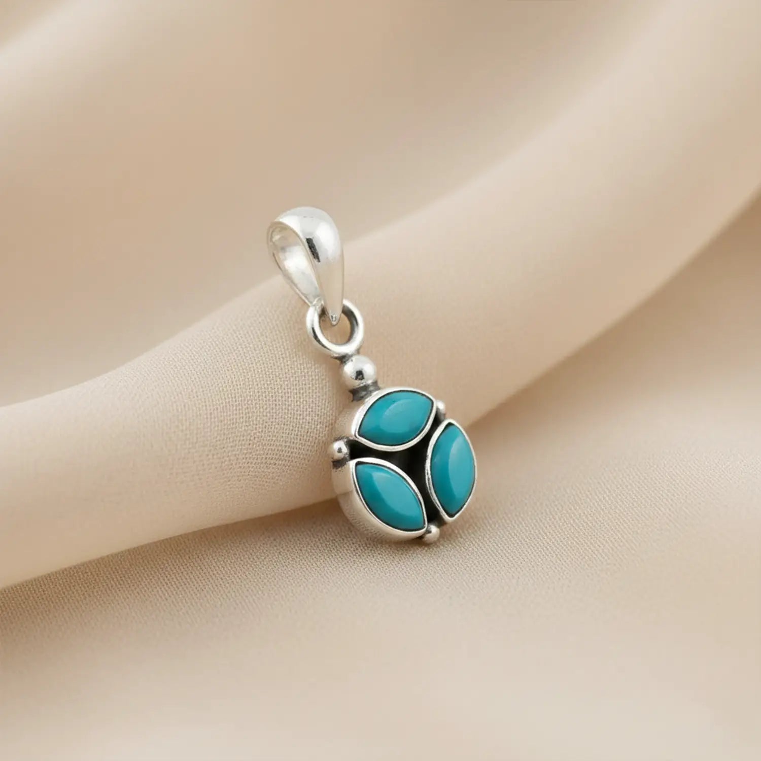 Pure Silver Garnet Pendant- Made With Pure 925 Silver