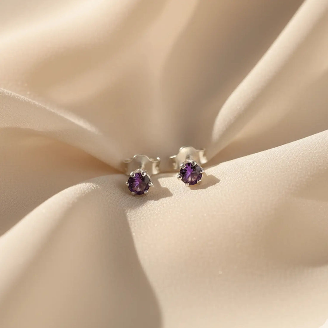 Radiant Yellow Gemstone Sterling Silver Stud Earrings- Made With Pure 925 Silver