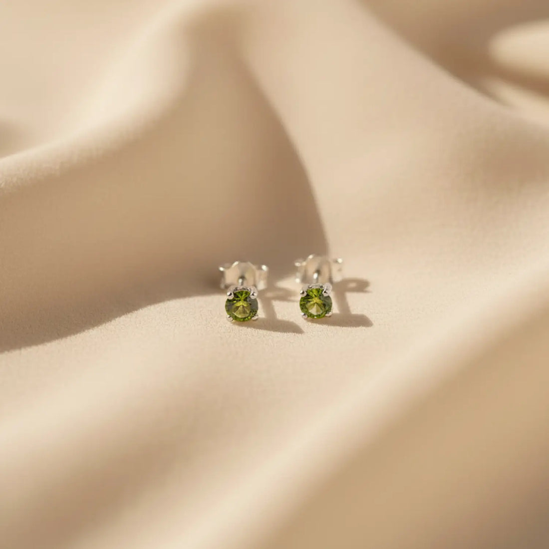 Radiant Yellow Gemstone Sterling Silver Stud Earrings- Made With Pure 925 Silver