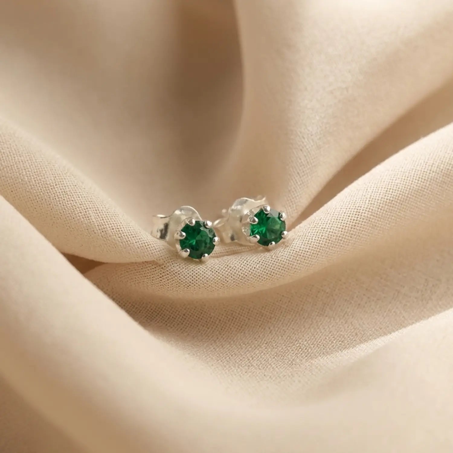 Radiant Yellow Gemstone Sterling Silver Stud Earrings- Made With Pure 925 Silver