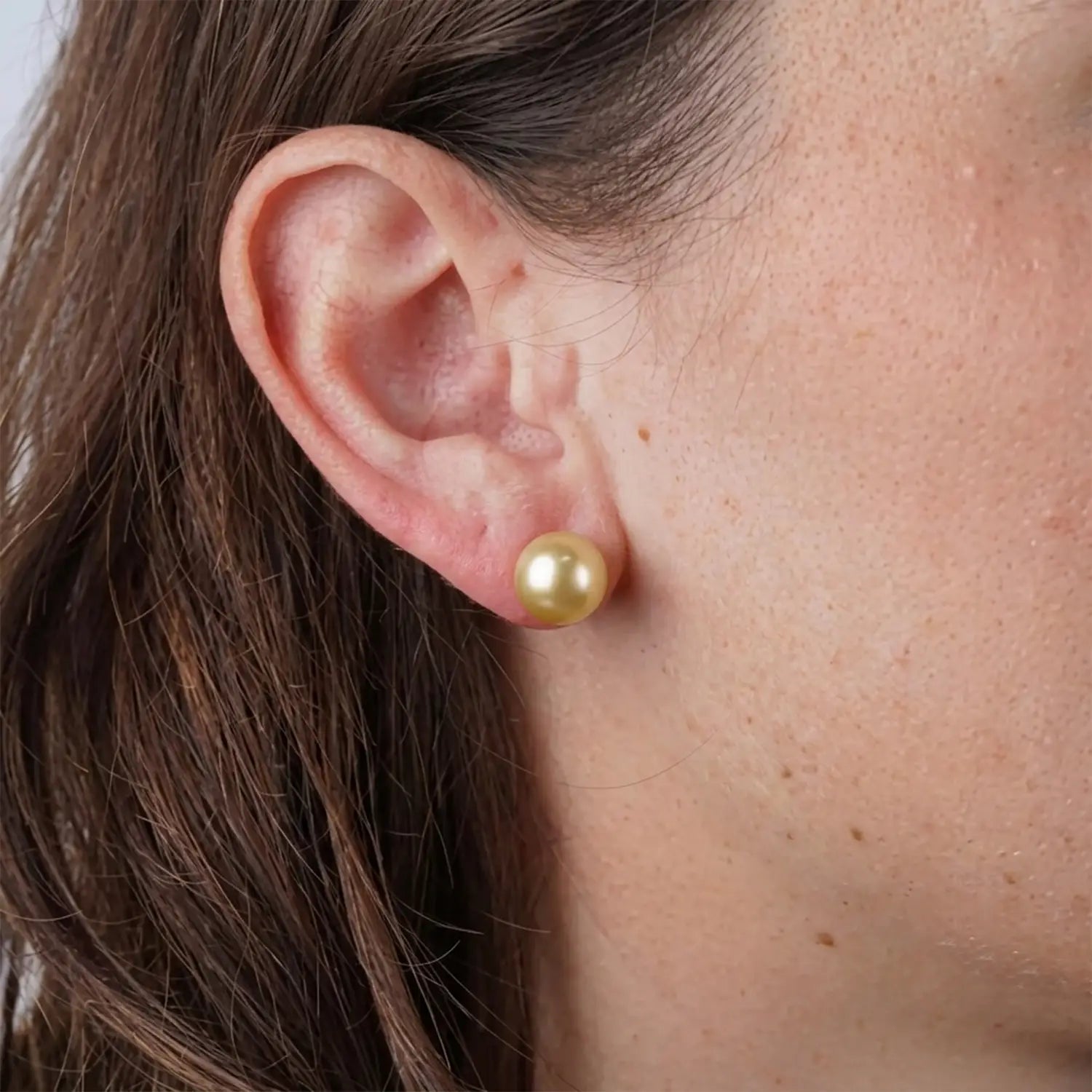 Midnight Pearl Sterling Silver Stud Earrings - Made With Pure 925 Silver