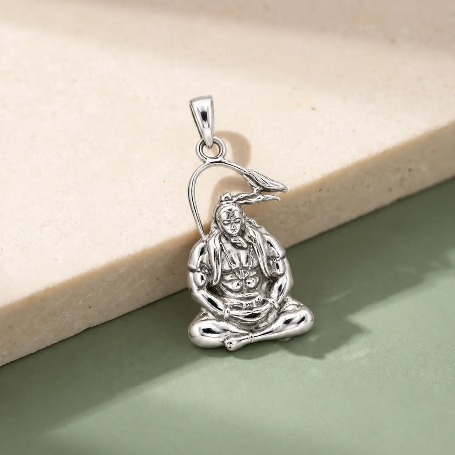 Lord Hanuman Pure Silver Pendant - Made With Pure 925 Silver