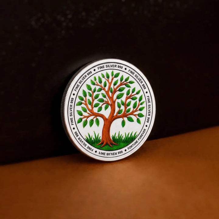 Tree of Life Fine Silver Coin  - Made With Pure 925 Silver