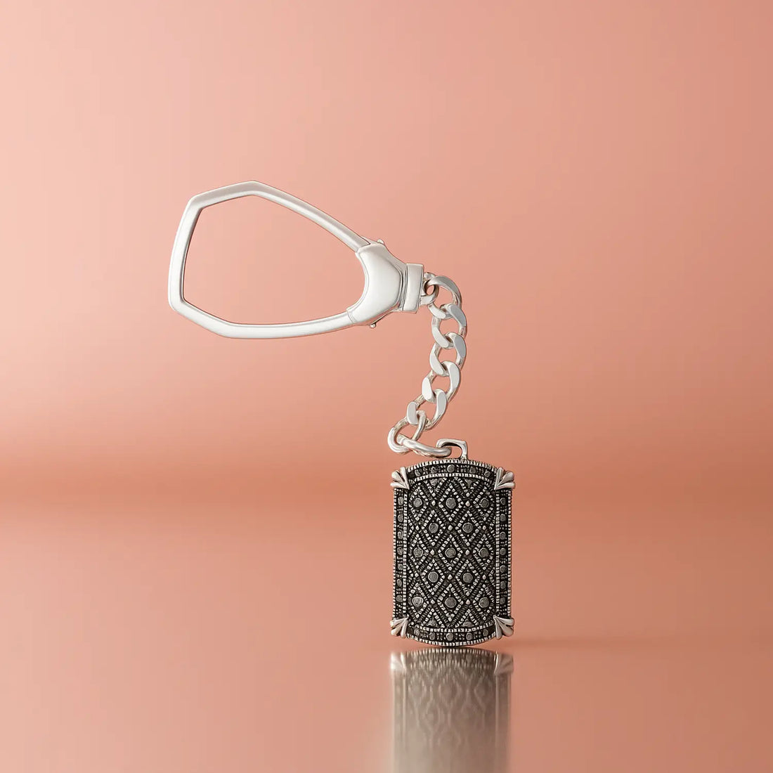 Vintage Majesty Silver Keychain - Made With Pure 925 Silver