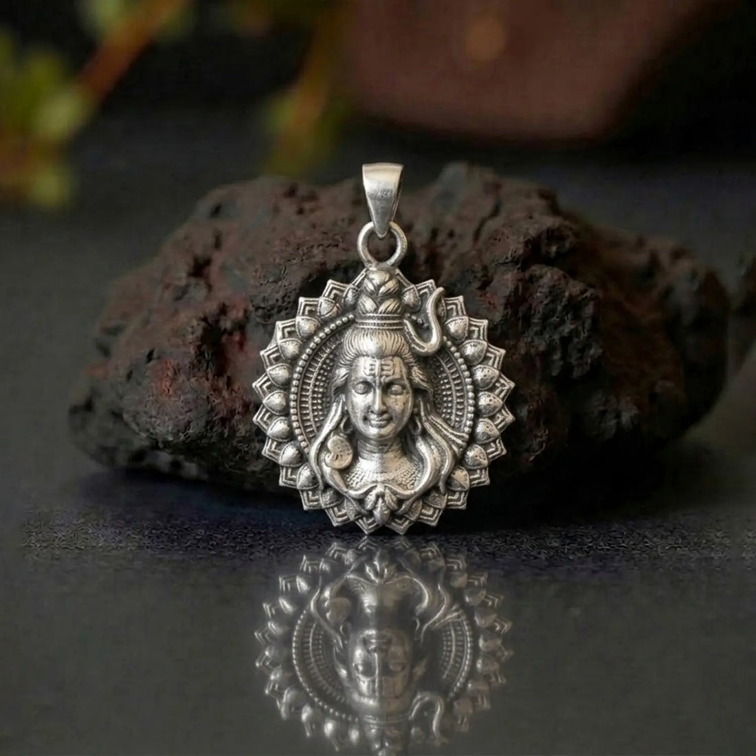 Mahadev Aura Shield Silver Pendant - Made With 925 Pure Silver