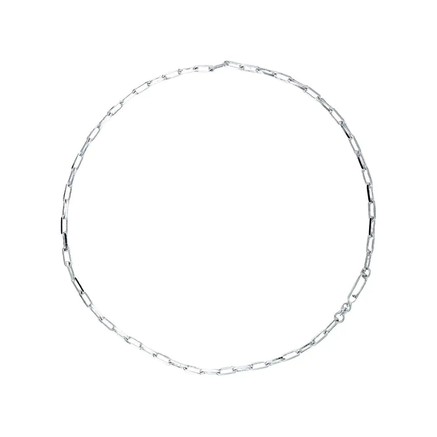 Sterling Silver Paperclip Chain for Men- Made With Pure 925 Silver