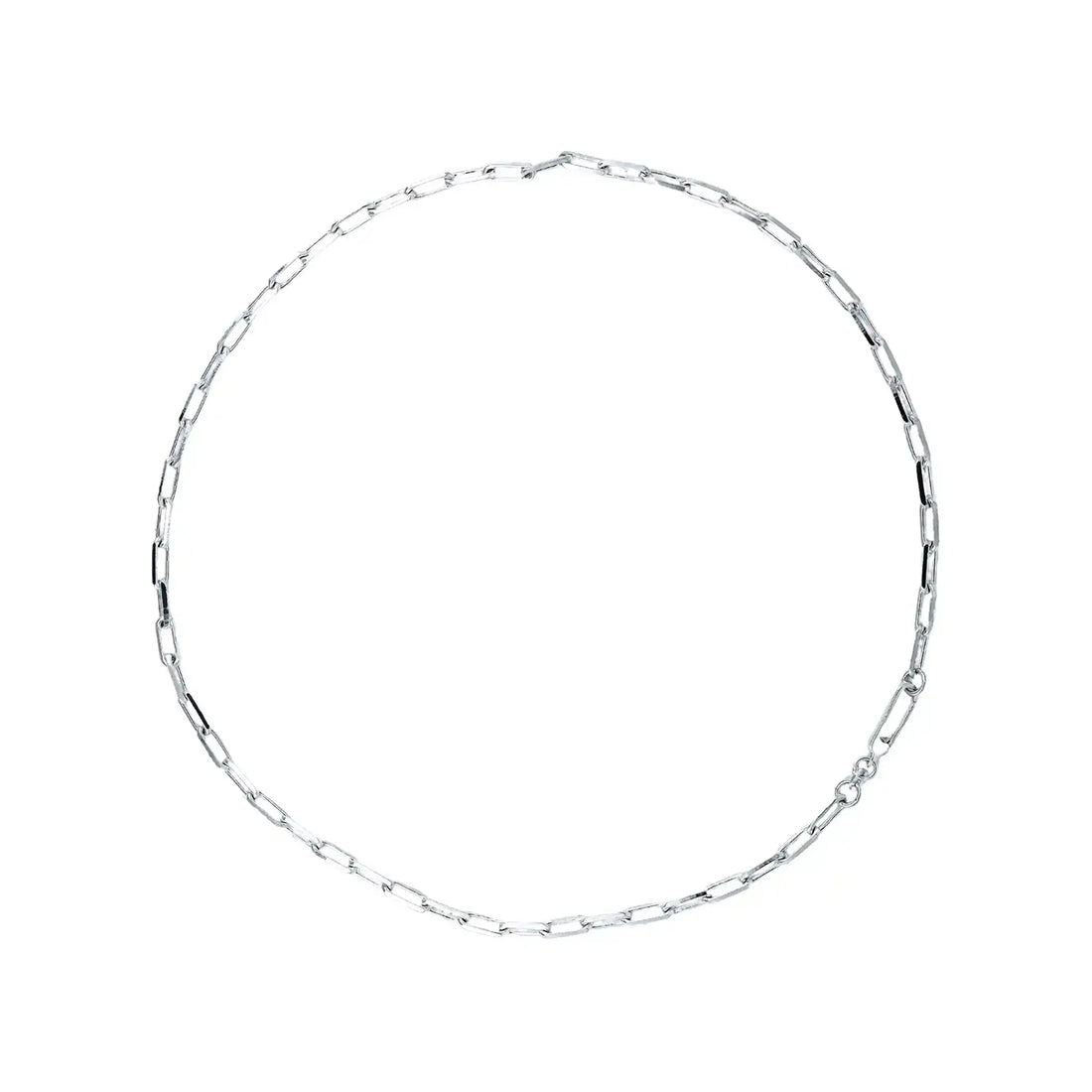 Sterling Silver Paperclip Chain for Men- Made With Pure 925 Silver