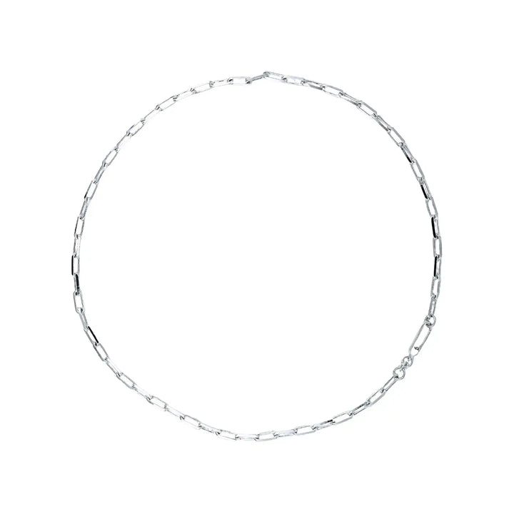 Sterling Silver Paperclip Chain for Men- Made With Pure 925 Silver