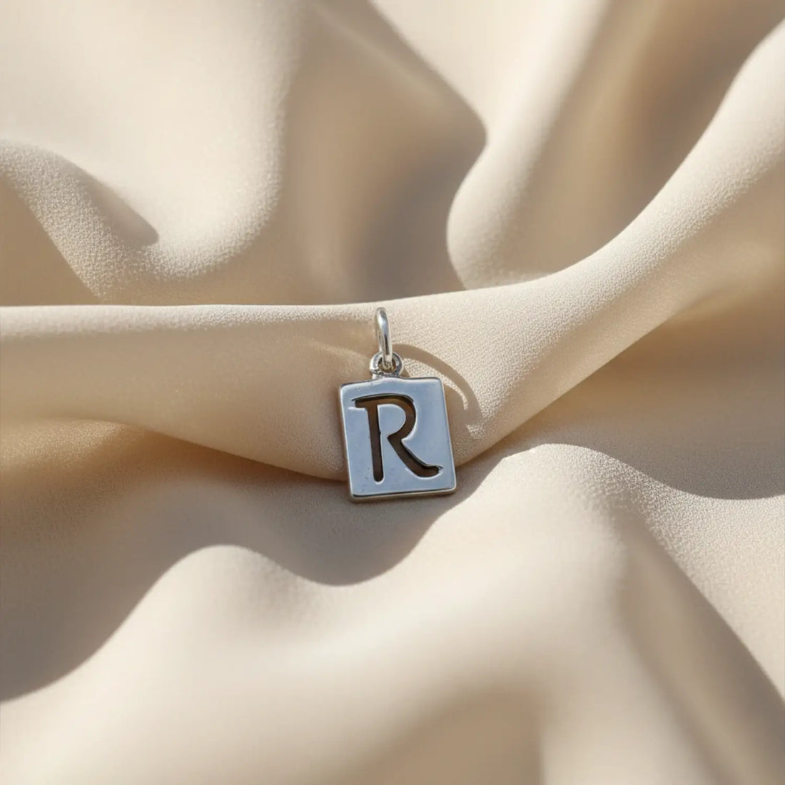 Pure Silver ‘R’ Initial Pendant - Made With Pure 925 Silver