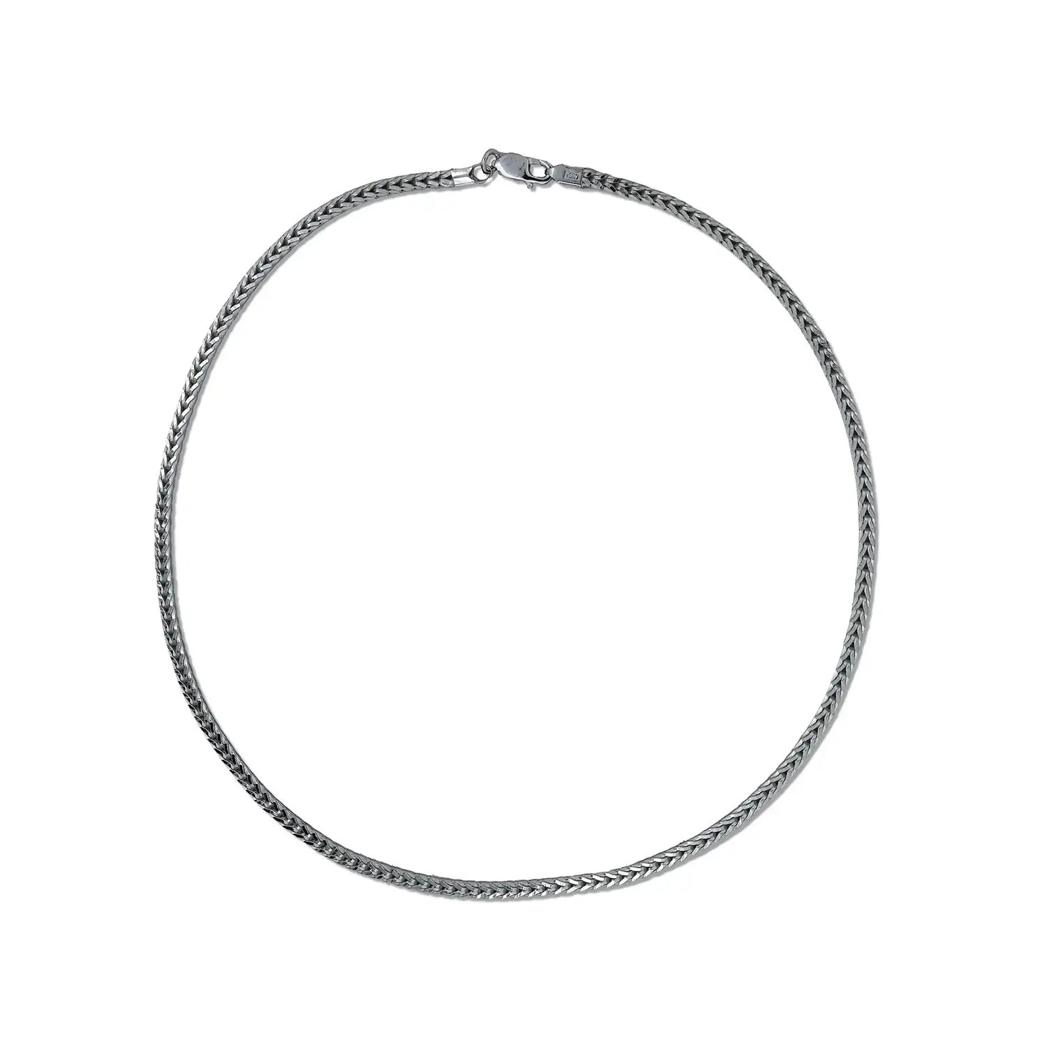 Sterling Silver Wheat Chain for Men- Made With Pure 925 Silver