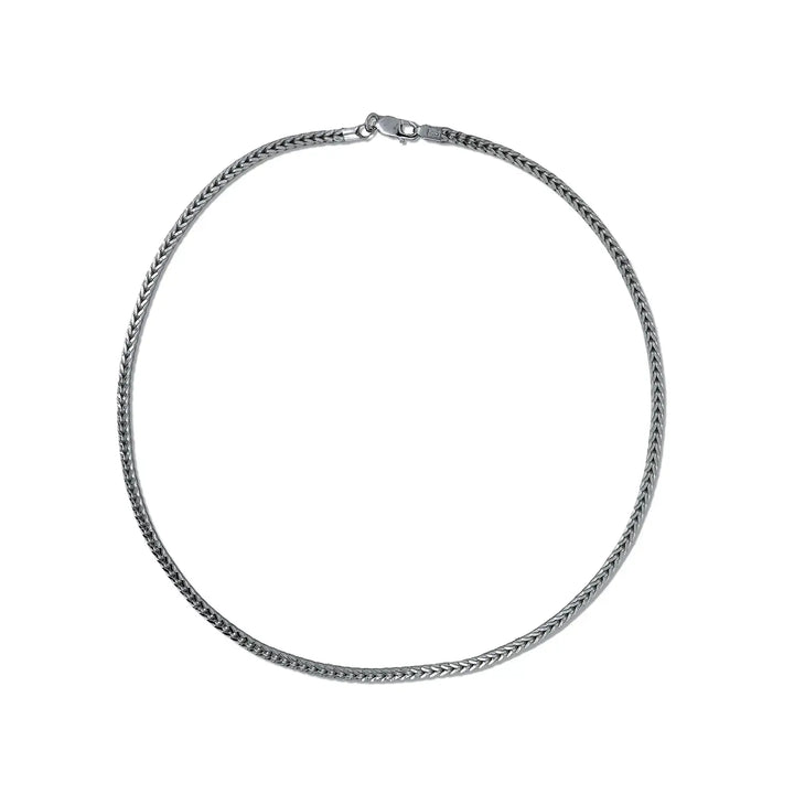 Sterling Silver Wheat Chain for Men- Made With Pure 925 Silver