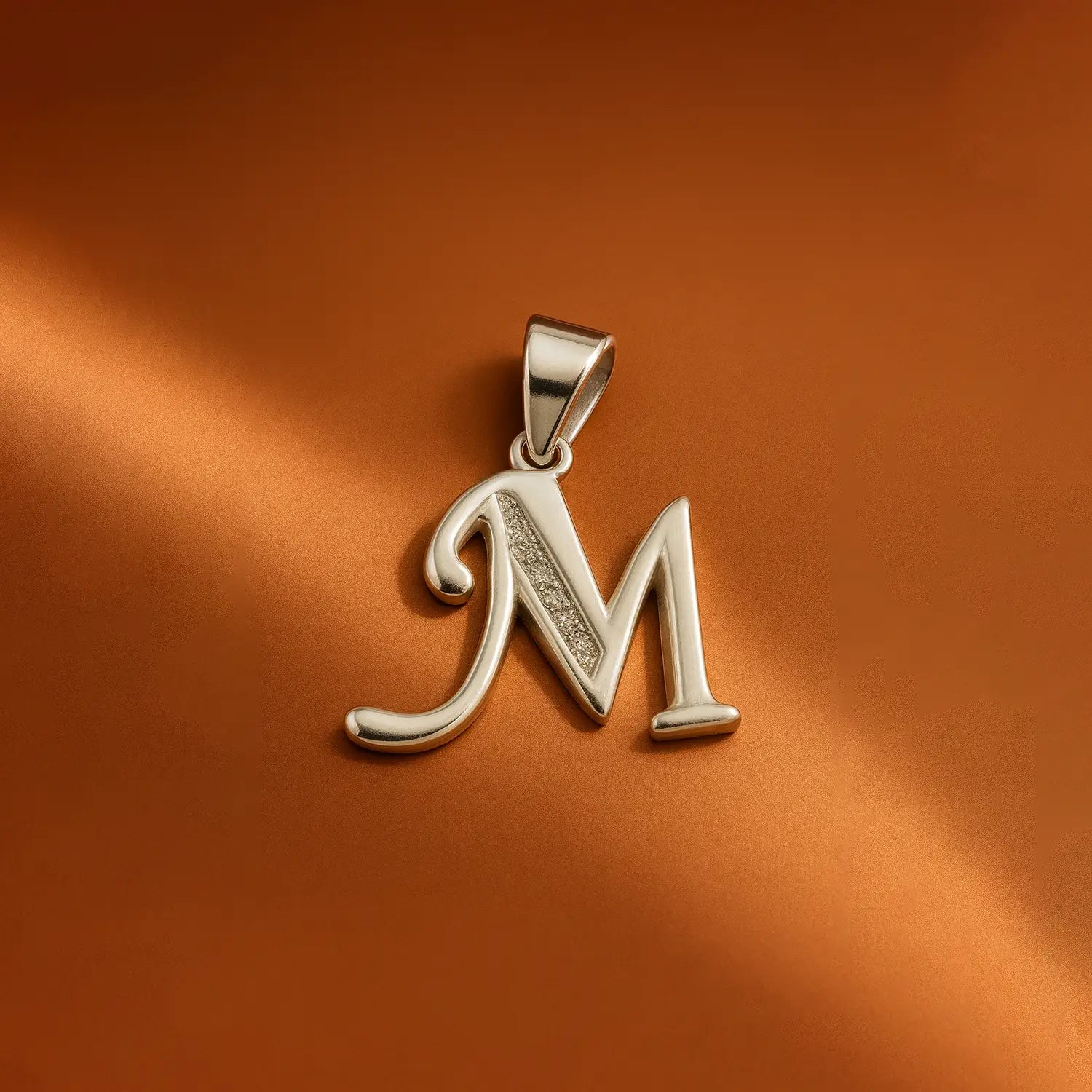 Silver Initial “M” Pendant- Made With Pure 925 Silver
