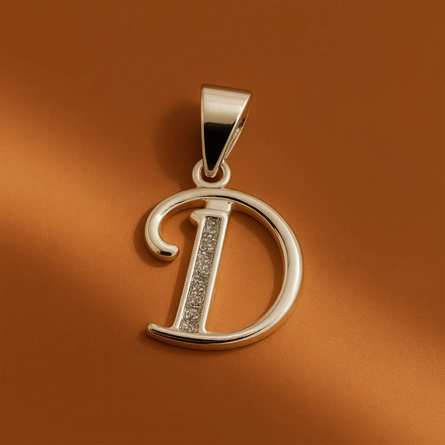 Silver Initial “D” Pendant - Made With Pure 925 Silver