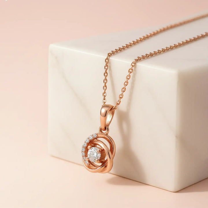 Eternal Bloom Rose Gold Pendant- Made With Pure 925 Silver