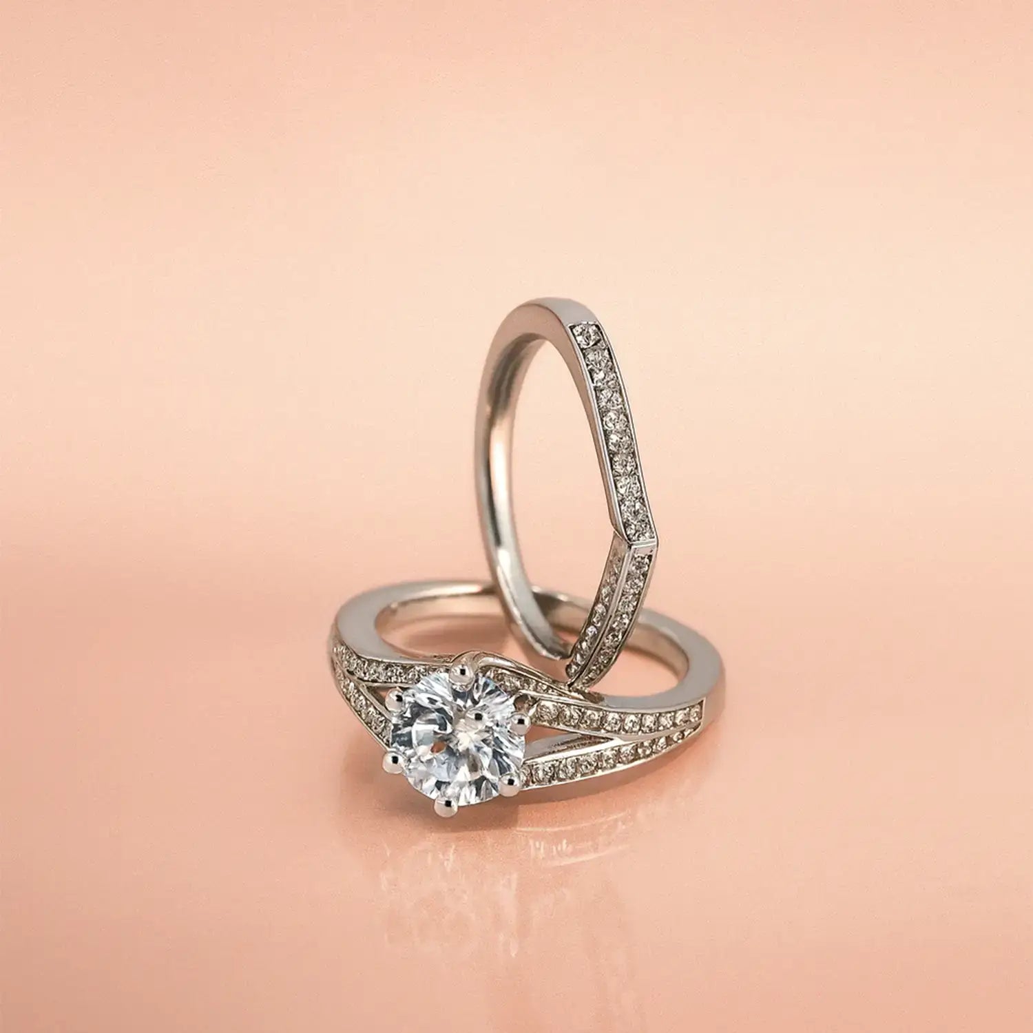 Pure Silver Couple Ring - Made With Pure 925 Silver