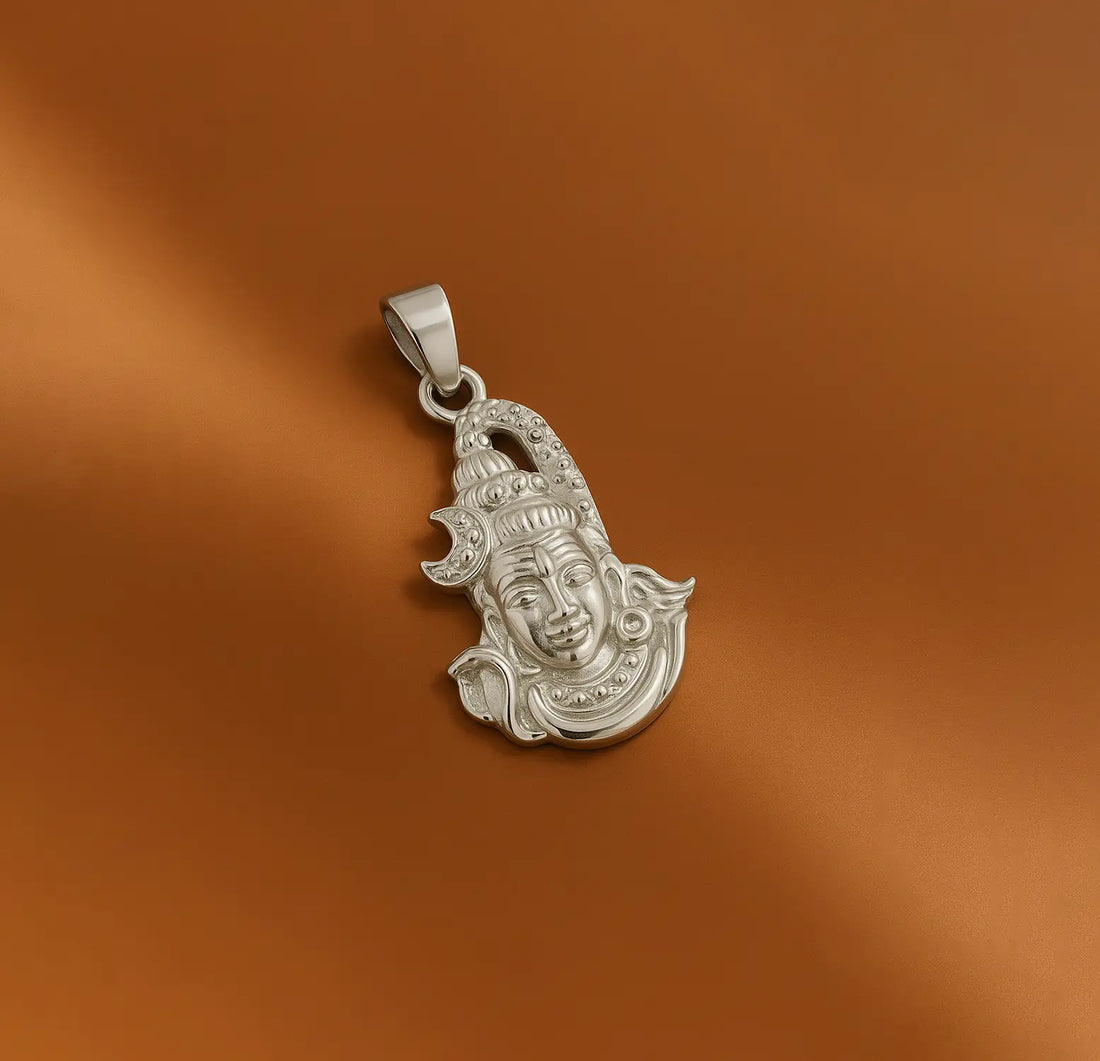 Divine Pure Silver Lord Shiva Pendant- Made With Pure 925 Silver