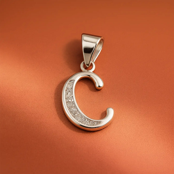 Silver Initial “C” Pendant - Made With Pure 925 Silver