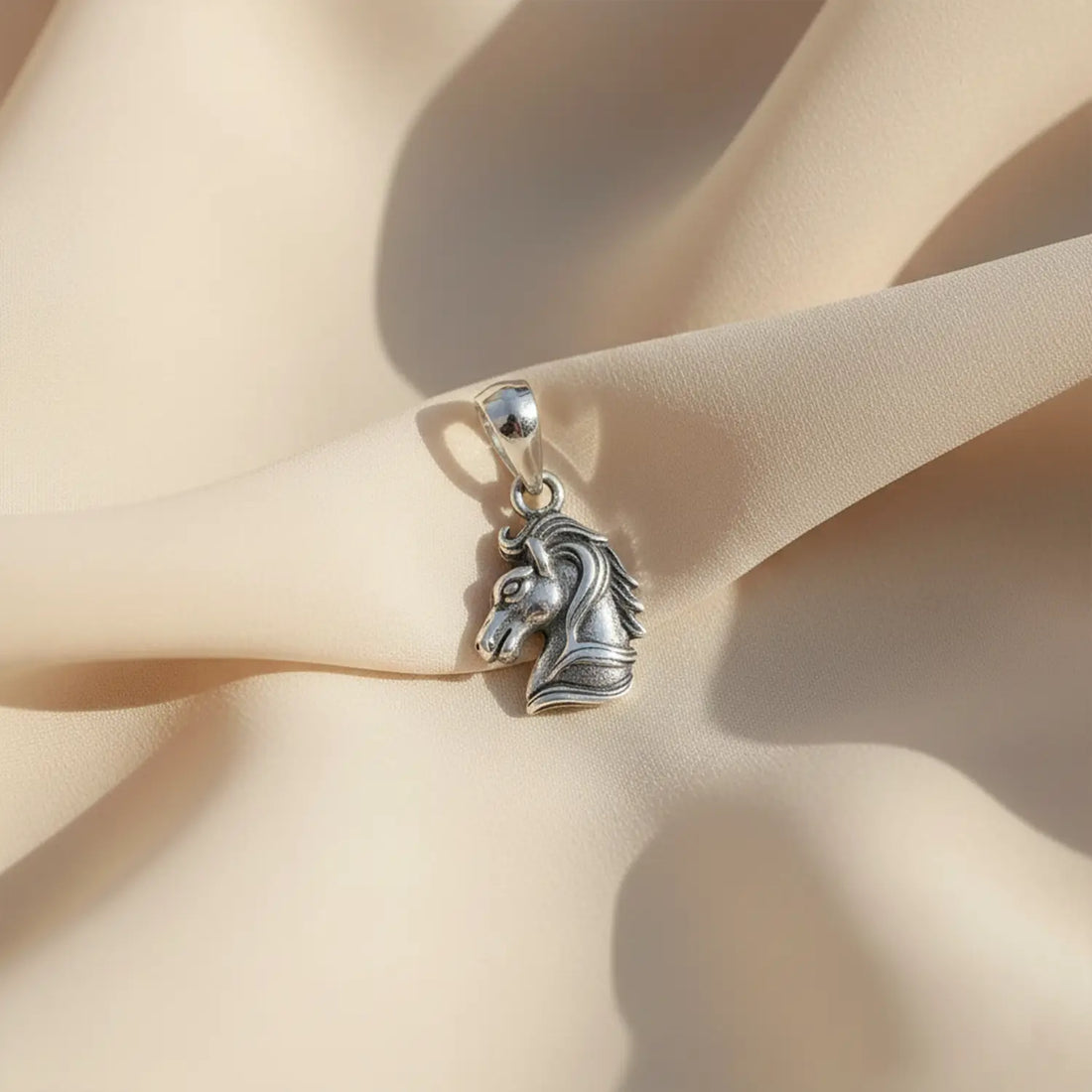 Vintage Horse Sterling Silver Pendant - Made With Pure 925 Silver