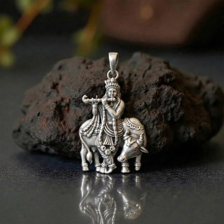 Krishna Divine Grace Silver Pendant - Made With 925 Pure Silver