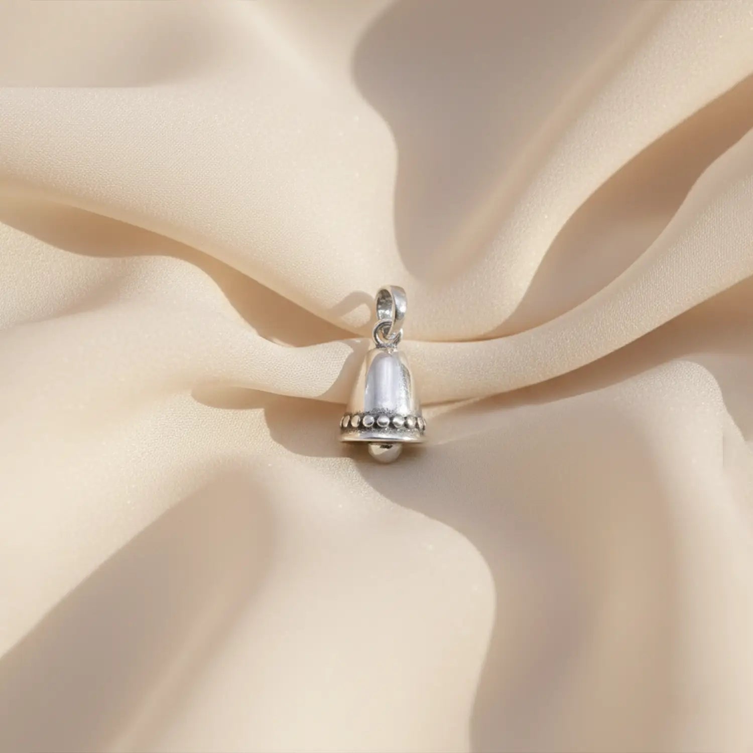 Elegant Bell Design Pure Silver Pendant - Made With 925 Pure Silver