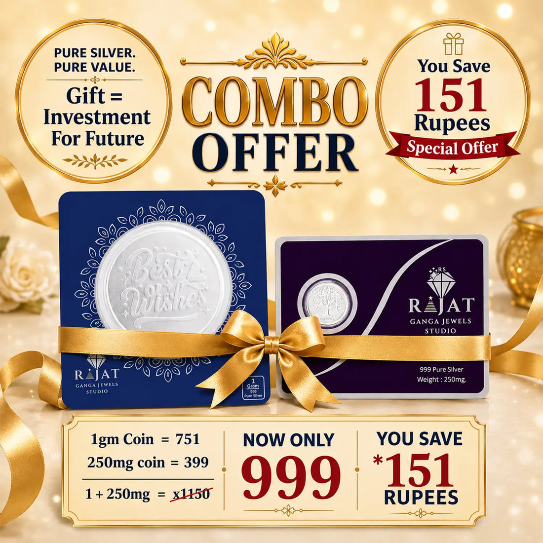999 Pure Silver Coin Combo Offer – Best Wishes Collection