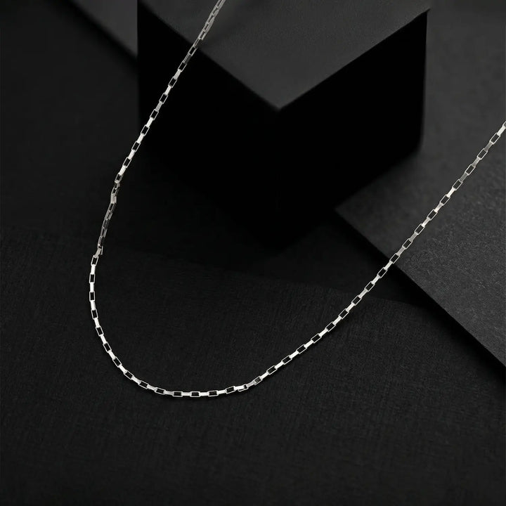 Classic Box Link Chain- Made With Pure 925 Silver