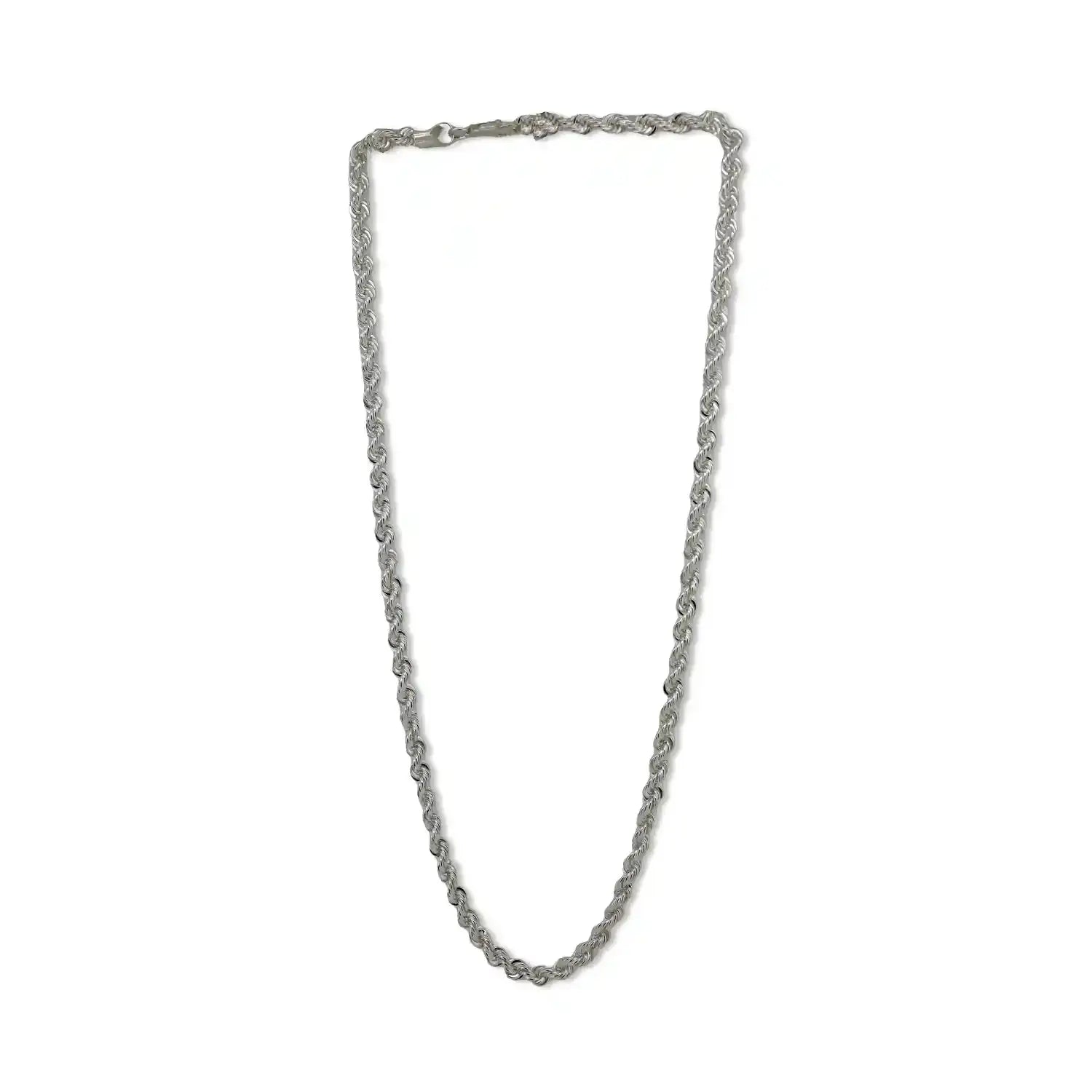 Pure Silver Rope Chain for Men- Made With Pure 925 Silver