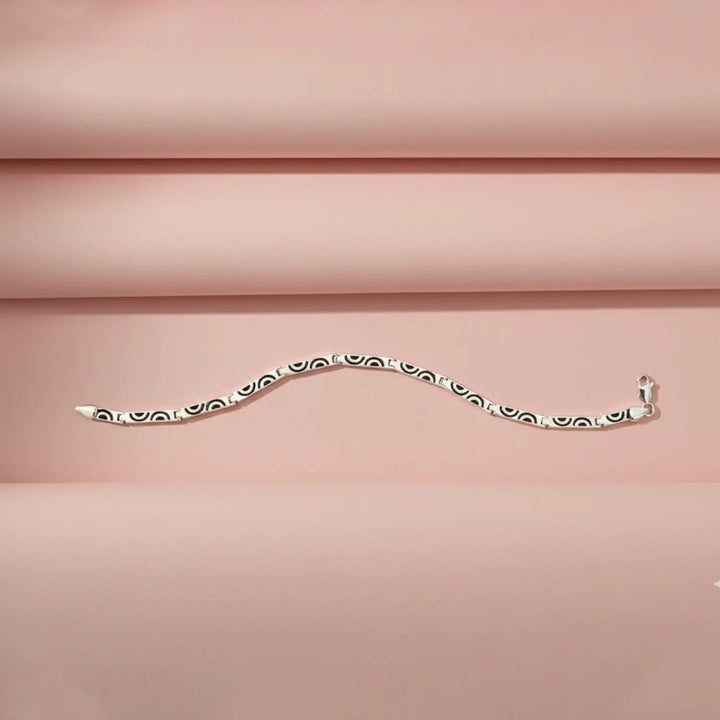 Pure Silver Designer Bracelet - Made With Pure 925 Silver
