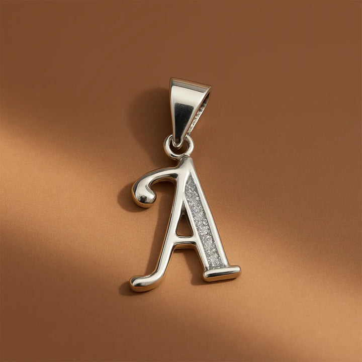 Silver Initial “A” Pendant - Made With Pure 925 Silver