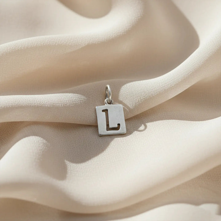 Pure Silver  Lalphabet Pendant - Made With Pure 925 Silver