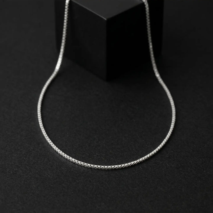 Luxe Box Silver Chain - Made With Pure 925 Silver